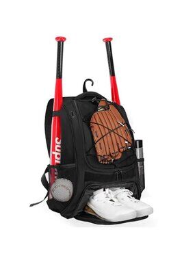 Baseball Backpack,Baseball Bag for Adult,Softball Bat Bag with Shoes Compartment